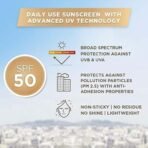 L'Oreal Paris Sunscreen, Non-Greasy, Hydrating Sunscreen With Hyaluronic Acid, UVA & UVB Protection, With SPF 50 PA+++, Moist & Fresh, UV Defender Serum Protector, 50 ml - Fast UK Delivery - Image 4