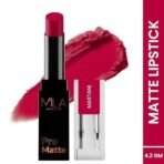 MILA Beaute Pro Matte Lipstick | Creamy Matte Lipstick | Shade - Mastani, 4.2g The Flawless Makeup Primer for Face Makeup For All Skin Types - Fast UK Delivery - Image 4