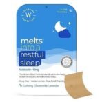 Wellbeing Nutrition Melts Restful Sleep Strips | Plant-Based Melatonin 10mg for Better Sleep & Stress Relief with Chamomile, Tagara, L-Theanine | 30 Oral Thin Strips - Image 2