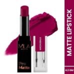 Mila Beaute Pro Matte Lipstick | Highly Pigmented & Long lasting | Semi Matte Finish | Light Weight Lipstick | Single Swipe Application | Luxurious Lip Color | Shade - (Madhubala, 4.2g) - Fast UK Delivery - Image 3