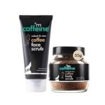 mCaffeine Exfoliating Coffee Body & Face Scrub for Tan, Dirt & Blackhead Removal | Value Pack | De Tan Bathing Scrub Combo for Women & Men with Coffee Body Scrub (55gm) & Coffee Face Scrub (75gm) - Fast UK Delivery - Image 2