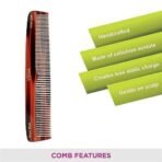 Vega Graduated Dressing Hair Comb, Handmade(India's No.1* Hair Comb Brand)For Men and Women, (HMC-32D) - Fast UK Delivery - Image 5