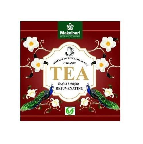 uk413mcgz3wL-1.jpg Makaibari Biodegradable Organic Fuso Pyramid Tea Bag English Breakfast | Usda Certified Premium Tea | Anti-Oxidants, Immunity Booster Chai | 100% Organic | 50 Tea Bags - 100 Gm - Fast UK Delivery - Image 1