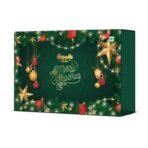 Happilo Christmas Gift Box Comet 350g, Festive Treats & Snacks, Tree, Stocking, Santa Hat, Candles, Party Snacks, Bar, Chickpeas, Date Bites, Hot Chocolate Mix - Fast UK Delivery - Image 3