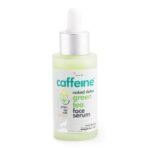 mCaffeine Green Tea Hydrating Face Serum for Glowing Skin with Vitamin C & Hyaluronic Acid | Reduces Dark Spots, Pigmentation & Prevents Sun Damage | For Men & Women | 72 Hrs Hydration | 40ml - Fast UK Delivery