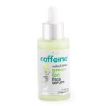 mCaffeine Green Tea Hydrating Face Serum for Glowing Skin with Vitamin C & Hyaluronic Acid | Reduces Dark Spots, Pigmentation & Prevents Sun Damage | For Men & Women | 72 Hrs Hydration | 40ml - Fast UK Delivery