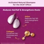 WOW Skin Science Onion & Collagen Anti-Hairfall Shampoo|Reduces Hairfall|Strengthens Roots|Nourishes Scalp|Prevents Breakage|Enhances Hair Thickness and Shine|New & Improved Formulation|500ml - Fast UK Delivery - Image 6