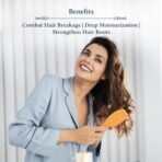Blue Nectar Briganantadi Hair Fall control & Healthy Scalp Oil | Plant Based Non Sticky Hair Oil for Hair growth | Perfect Hair Fall Oil for Women & Men (9 Herbs, 100 ml) - Fast UK Delivery - Image 4