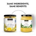 Kapiva Cetrified A2 Gir Cow Ghee 500ML | Traditional Vedic Bilona Method | Grassfed, Pure & Healthy | Curd-Churned | Premium Glass Bottle | 100% Natural & Lab-Tested | Rich in Nutrition - Fast UK Delivery - Image 3