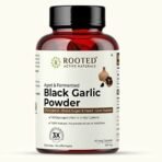 Rooted Actives Natural Garlic Capsules | Aged & Fermented Black Garlic Capsules Rooted | 60 Capsules - Fast UK Delivery - Image 2