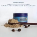 Blue Nectar Coffee Ubtan Powder with Plant Based Niacinamide for Tan Removal & Natural Exfoliation | Ayurvedic Detan Face Cleanser for Skin Brightening (100 gm, 11 Herbs) - Fast UK Delivery - Image 3