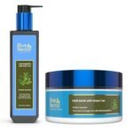 Blue Nectar Green Tea Anti Frizz Hair Shampoo & Mask for Dry & Frizzy Hair For Women & Men - Fast UK Delivery - Image 2