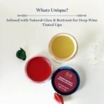 Blue Nectar Lip Tint Balm for Deep Wine Tinted Lips | Natural Beetroot Lip Balm Moisturizer for Dry Skin with Organic Ghee & Shea Butter | Long Lasting Hydrating Lip Tint (10g) - Fast UK Delivery - Image 3