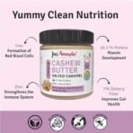 Jus' Amazin Creamy Cashew Butter Salted Caramel (200g) | 17% Protein | Plant Based Nutrition | Zero Chemicals | Vegan | Dairy Free | 100% Natural - Fast UK Delivery - Image 4