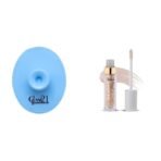 Glam 21 Silicone Face Cleanser Scrubber (Big) Lip Plumper With Hyaluronic Acid Lightweight Lip Gloss With High Shine Glossy Finish For Fuller And Plump Lips 04 Nude Shimmer - 5 Gm - Fast UK Delivery