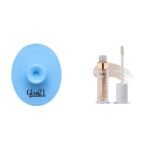 Glam 21 Silicone Face Cleanser Scrubber (Big) Lip Plumper With Hyaluronic Acid Lightweight Lip Gloss With High Shine Glossy Finish For Fuller And Plump Lips 04 Nude Shimmer - 5 Gm - Fast UK Delivery