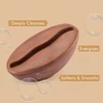 mCaffeine Deep Cleansing Bath Soap with Vitamin E and Coffee Oil | Energizes, Tones and Softens Skin | Bathing Soap in Signature Coffee Shape with Refreshing Aroma | Natural & 100% Vegan - Fast UK Delivery - Image 4