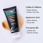 mCaffeine Face Wash Combo Pack with Face Scrub (75ml each) | Pack of 2 Coffee Face Care Kit for Pollution Control & Tan Removal - Fast UK Delivery - Image 4