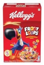 Kellogg's Kid's Cereals Combo Pack | Kellogg's Froot Loops, Mixed Fruit Flavor 285g | Kellogg's Chocos Original 385g | High in Calcium & Protein | High in Iron | Breakfast Cereals | 670g - Fast UK Delivery - Image 5