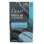 Dove Men+Care Body and Face Bar, Clean Comfort 4 oz, 6 Bar (Clean Comfort) - Fast UK Delivery - Image 2
