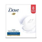 Dove Cream Beauty Bathing Bar With ? Moisturizing Cream To Give You Softer, Smoother Skin, 100 g (Pack of 8) - Fast UK Delivery - Image 2
