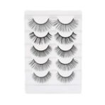Swiss Beauty Cruelty-Free 3D Eyelashes - Pack of 10 False Eyelashes | Volumising Eye Lashes | Lengthening Eye Lashes | Lightweight Eyelashes | Shade - Black 01, Set of 5 - Fast UK Delivery - Image 4