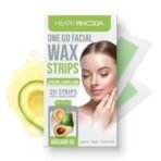 Hilary Rhoda Women One Go Facial Wax Strips|Ready-To-Use Facial Wax Strips|Face, Cheek, Upper Lip & Chin Facial Wax|With 2 Finish Wipes|20 Strips (Avocado Oil),Pack Of 1,1 Count - Fast UK Delivery - Image 2