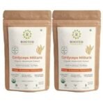 Rooted Actives Cordyceps Mushroom Extract powder (45 g) |Energy, Stamina & Endurance | Supports Testosterone, Virility, Lung health, USDA Organic, 20% Beta Glucans (Pack of 2) - Fast UK Delivery - Image 2