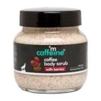 mCaffeine Berries & Coffee Body Scrub for Tan Removal | Creamy Body Scrub for Dry Skin | Exfoliating Scrub for Body for both Women and Men - 200gm - Fast UK Delivery - Image 2