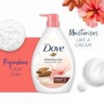 Dove Relaxing Almond Cream Body Wash with Hibiscus for Smooth Skin, Soft & Sweet Scent 1L - Fast UK Delivery - Image 7