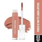 Hilary Rhoda Power Of Matte Liquid Lipstick | Buildable Colour | Long Lasting & Matte Finish | Lightweight & Non-Drying Formula | Smudge Proof & Non-Transferable | 3ml (Forever Nude - Shade 03) - Fast UK Delivery - Image 3