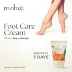moha: Foot Cream For Rough, Dry and Cracked Heel, Feet Cream For Heel Repair With Benefits Of AleoVera, Papaya & Peppermint (100gm (Pack of 1)) - Fast UK Delivery - Image 6