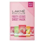 LAKME 100% Natural Fruit Extract Sheet Mask Combo, 20 Ml (Pack Of 5) - Fast UK Delivery - Image 2