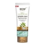 WOW Skin Science Neem & Hyaluronic Acid Pimple Care Face Scrub | Anti-Bacterial | Unclogs Pores | Removes Impurities | Improves Skin Elasticity | Hydrates Skin | 100gms - Fast UK Delivery - Image 2