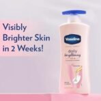 Vaseline Healthy Bright, Daily Brightening Daily Moisturizer, 400 ml, for Glowing Skin, with Vitamin B3, Visibly Radiant Skin in 2 Weeks, Lightweight, Non-sticky, Non-Oily Body Lotion, for Dry Skin - Fast UK Delivery - Image 4