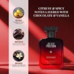 Just Herbs Intense Oud Red EDP Perfume Spray for Men, Long Lasting Up to 8 Hours Pure Fragrance Eau Da Parfum Mens Body Spray - 50 ml - Fast UK Delivery - Image 5