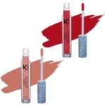 KINDED Liquid Lip Colour Vitamin E Enriched No Transfer Waterproof Long Stay Lipsticks Lip Gloss Set for Girls Women (Pack of 2, 6 ml each, Matte Finish, Shades Brick Red & Perfect Nude) - Fast UK Delivery - Image 2