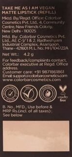 Colorbar Take Me As I Am Vegan Matte Refill Marked-[008] - Fast UK Delivery - Image 4