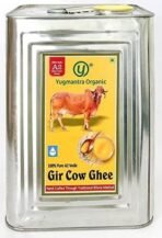 Yugmantra Organic Foods Pure Natural Desi A2 Milk Gir Cow Ghee (5 LTR - TIN CAN) - Fast UK Delivery