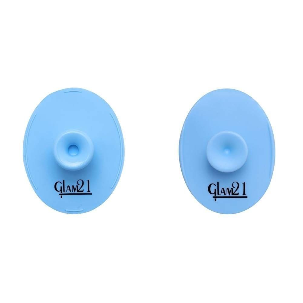 uk416TiLhXl7L-1-1.jpg Glam 21 Silicone Face Cleanser Scrubber (Big) Silicone Face Cleanser Scrubber for Soft Exfoliating Cleansing and Massaging Tool Face Massage Blackhead, Dull & Pollution Removing Skin Hygiene (Small) - Fast UK Delivery - Image 1