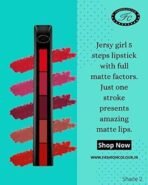 FASHION COLOUR 5-in-1 Lipstick | Long Lasting | Matte Finish| | Compact & Easy to Use | Intense Color Payoff | Non-Sticky & Non-Drying | Infused with Shea butter and Jojoba Oil to Prevent dryness | Travel Friendly | 7.5gm | (Shade 2) - Fast UK Delivery - Image 4