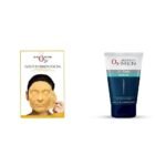 O3+ Gold Infusion Facial Brightening Facial Kit with Peel off Mask, 45 gm & O3+ ALPHA MEN Acno D-TAN Scrub With Hyaluronic & Mint 50g - Detan Scrub for TAN removal Combo - Fast UK Delivery