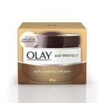 Olay Age Protect Anti-ageing Cream, 40g & Olay Face Wash Total Effects 7 in 1 Exfoliating Cleanser, 100g - Image 3