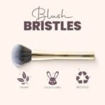 MARS Artist's Arsenal Professional Blush Brush | Feather Soft Bristle | Suitable for Powder, Cream & Liquid | Precise Synthetic Bristles | Luxe Design Makeup Brush (Golden) - Fast UK Delivery - Image 6