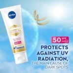 NIVEA Luminous Even Glow Oil Control Day Cream for face |SPF 50 with UV protection & UVA UVB filters | Thiamidol, Hyaluronic Acid, Vitamin E for Dark Spots Reduction & Deep Moisturization - Fast UK Delivery - Image 6