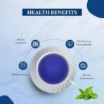 Golden Tips Butterfly Pea Flower Tea Turquoise Trail Herbal Infusion Tea (100gm- 50 Cups) - Fast UK Delivery - Image 4