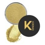 KINDED Highlighter Loose Powder for Face Makeup with Puff High Definition Ultra Fine Pro Translucent Pearl Glitter Shine Setting Finishing Powder Oily Dry All Skin (30 gm, Shimmer Banana Yellow) - Fast UK Delivery - Image 2