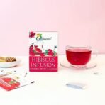 Grenera Hibiscus Tea 25 Dips (Pack of 6), Made With Real Hibiscus Petals, Delicious Red Tea For Sugar and High Blood Pressure Control, Hair Growth, Caffeine Free Infusion - Fast UK Delivery - Image 3