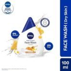 NIVEA Milk Delights Face Wash Moisturizing Honey For Dry Skin 100ml, 100 ml - Fast UK Delivery - Image 3