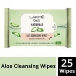 LAKME 9To5 Natural Aloe Cleansing Wipes, 141 G - Fast UK Delivery - Image 3